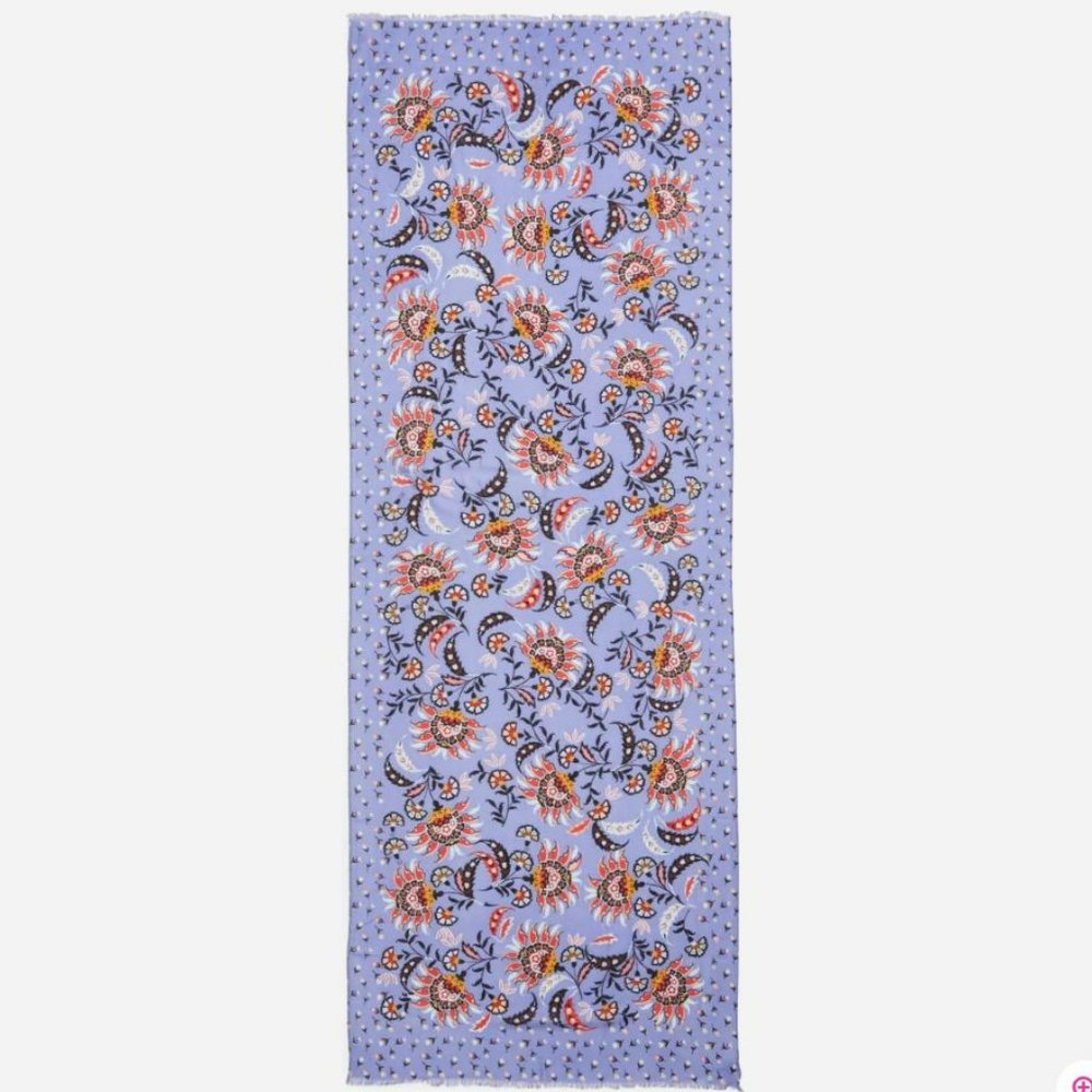 Vera Bradley Factory Style Soft Fringe Scarf in Mural Garden - Picture 2 of 5